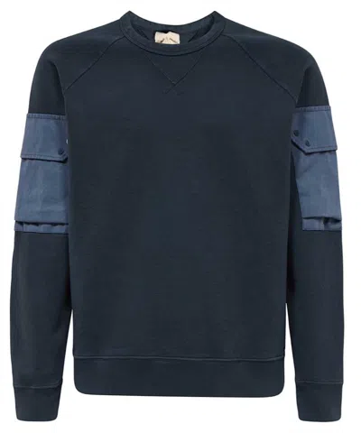 Ten C Cotton Sweatshirt In Blue