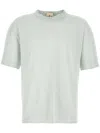 Ten C Crew Neck Plain Design Short Sleeves T-shirt In Green