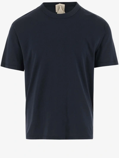 Ten C Cotton T-shirt With Logo In Blue
