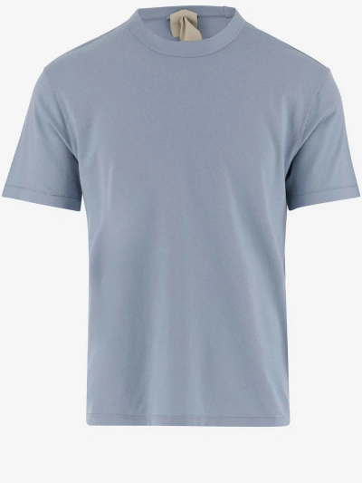 Ten C Cotton T-shirt With Logo In Blue