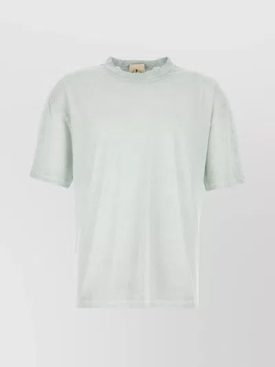 Ten C Crew Neck Plain Design Short Sleeves T-shirt In White