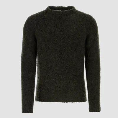 Ten C Dark Green Wool Blend Sweater