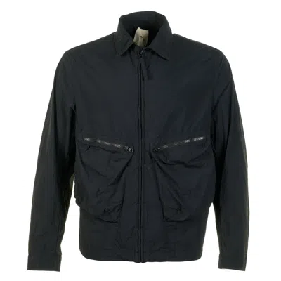 Ten C Denbe Overshirt Black In Blue