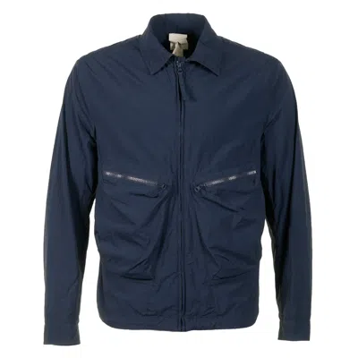 Ten C Denbe Overshirt Navy In Black
