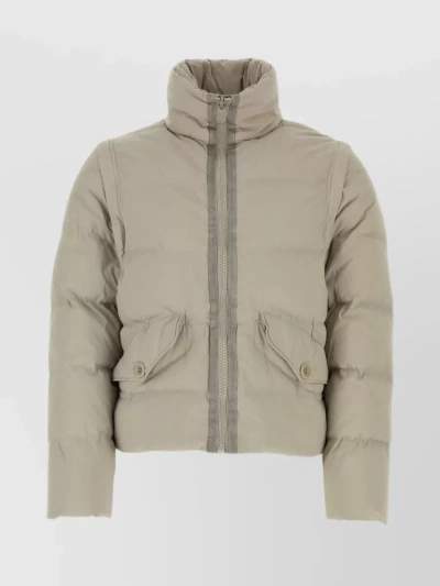 TEN C DETACHABLE SLEEVE NYLON DOWN JACKET