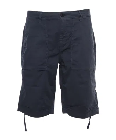 TEN C DRAWSTRING COTTON-BLEND BERMUDA SHORTS
