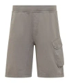 Ten C Shorts With Elastic Waistband In Gray