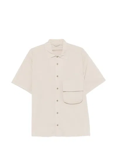 Ten C Flap-pocket Short-sleeve Shirt In Neutral