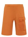 Ten C Orange Solid Shorts