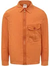 Ten C Shirt Jacket In Orange