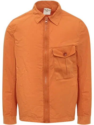 TEN C GARMENT-DYED SHIRT JACKET