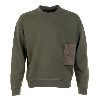Ten C Haru Sweatshirt Khaki In Green