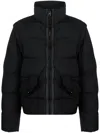 Ten C High-neck Padded Jacket In Black