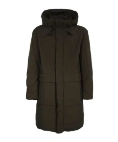 Ten C Hooded Casual Jacket In Brown