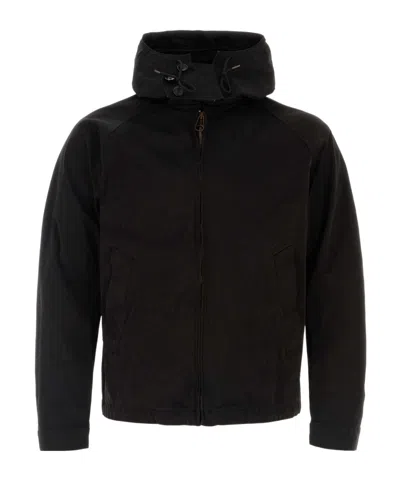 Ten C Hooded Casual Jacket In Black
