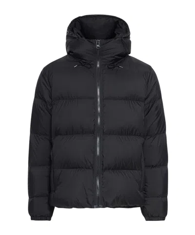 Ten C Hooded Down Jacket In Black