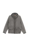 Ten C Hooded Flap-pocket Jacket In Grey