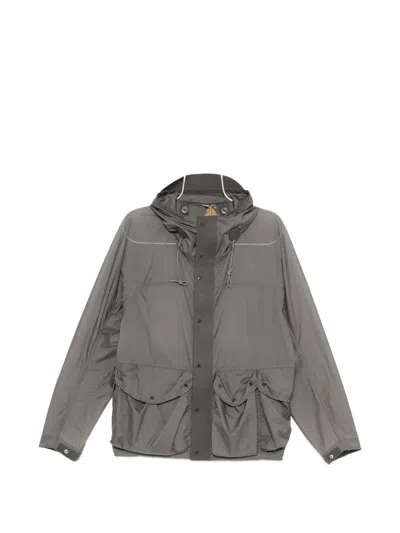 Ten C Hooded Flap-pocket Jacket In Grey