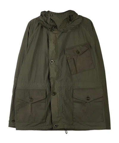 Ten C Hooded Jacket In Dark Olive