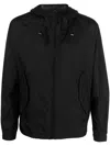 Ten C Hooded Lightweight Jacket In Black