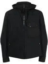 Ten C Zipped-up Chest-pocket Jacket In Schwarz