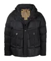 Ten C Hooded Padded Jacket In Black