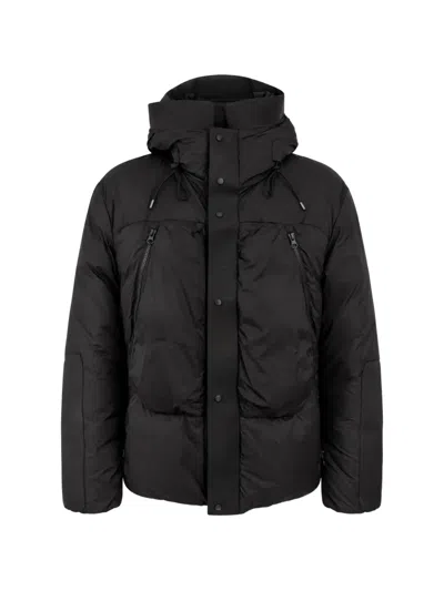 Ten C Hooded Padded Jacket In Multi