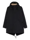Ten C Hooded Parka In Blue