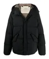 Ten C Artic Down Parka Jacket In Black