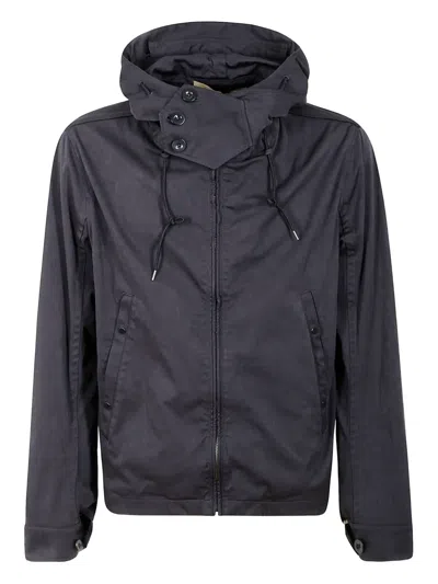 TEN C HOODED ZIP-FRONT JACKET