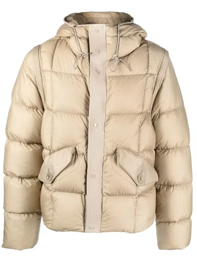 Ten C Hurricane Padded Jacket In Neutrals