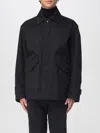 Ten C Collared Flap Pockets Adjustable Cuffs Jacket In Black