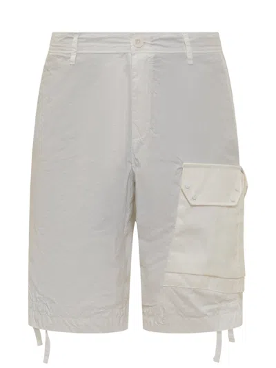 Ten C Lightweight Mini Shorts In Bianco