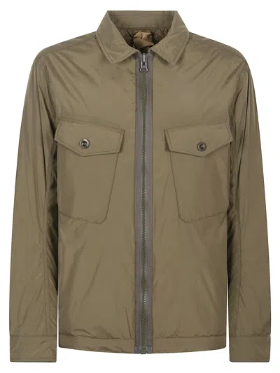 Ten C Lightweight Zip-up Jacket In Green