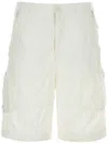 Ten C Bermuda Shorts Nylon Belt Loops In White