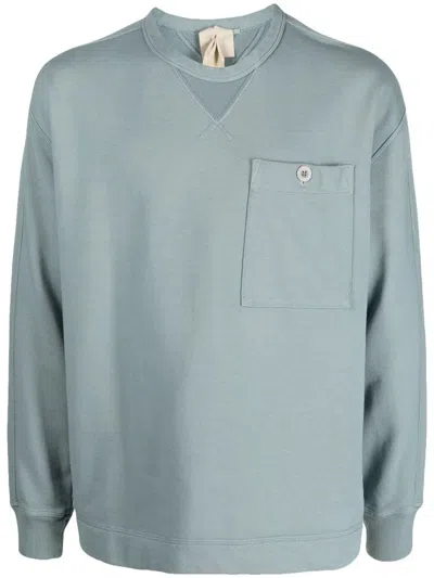 Ten C Logo-patch Cotton Sweatshirt In Grey
