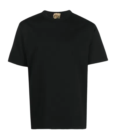 Ten C Logo Patch Crewneck T-shirt In Black