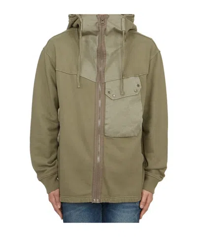 Ten C Long Sleeve Casual Jacket In Green