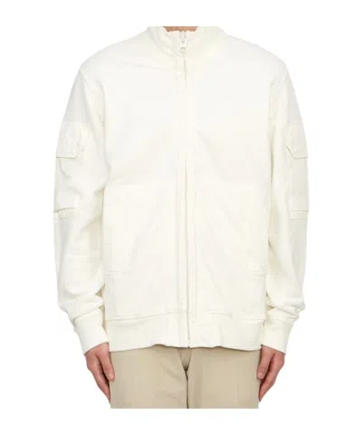 Ten C Long Sleeve Casual Jacket In White