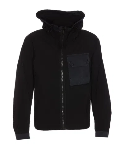 Ten C Long-sleeved Casual Jacket In Black