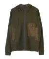 Ten C Long-sleeved Casual Jacket In Dark Olive