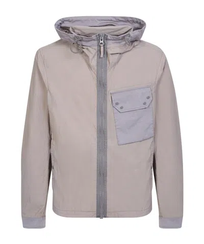 Ten C Long-sleeved Casual Jacket In Gray