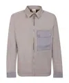 Ten C Zip-un Grey Shirt Jacket In Gray