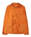 Ten C Long-sleeved Casual Jacket In Orange