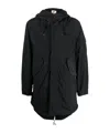 Ten C Long-sleeved Coat In Black