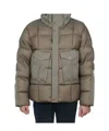 Ten C Tempest Combo Down Jacket In Green