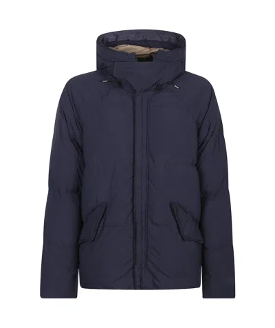TEN C LONG-SLEEVED HOODED COTTON-PADDED JACKET