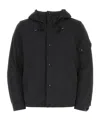 Ten C Long-sleeved Hooded Drawstring Jacket In Black