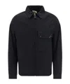 Ten C Zip-up Shirt Jacket In Black
