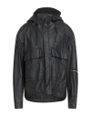 Ten C Man Jacket Black Size 44 Linen, Polyester, Polyamide In Black